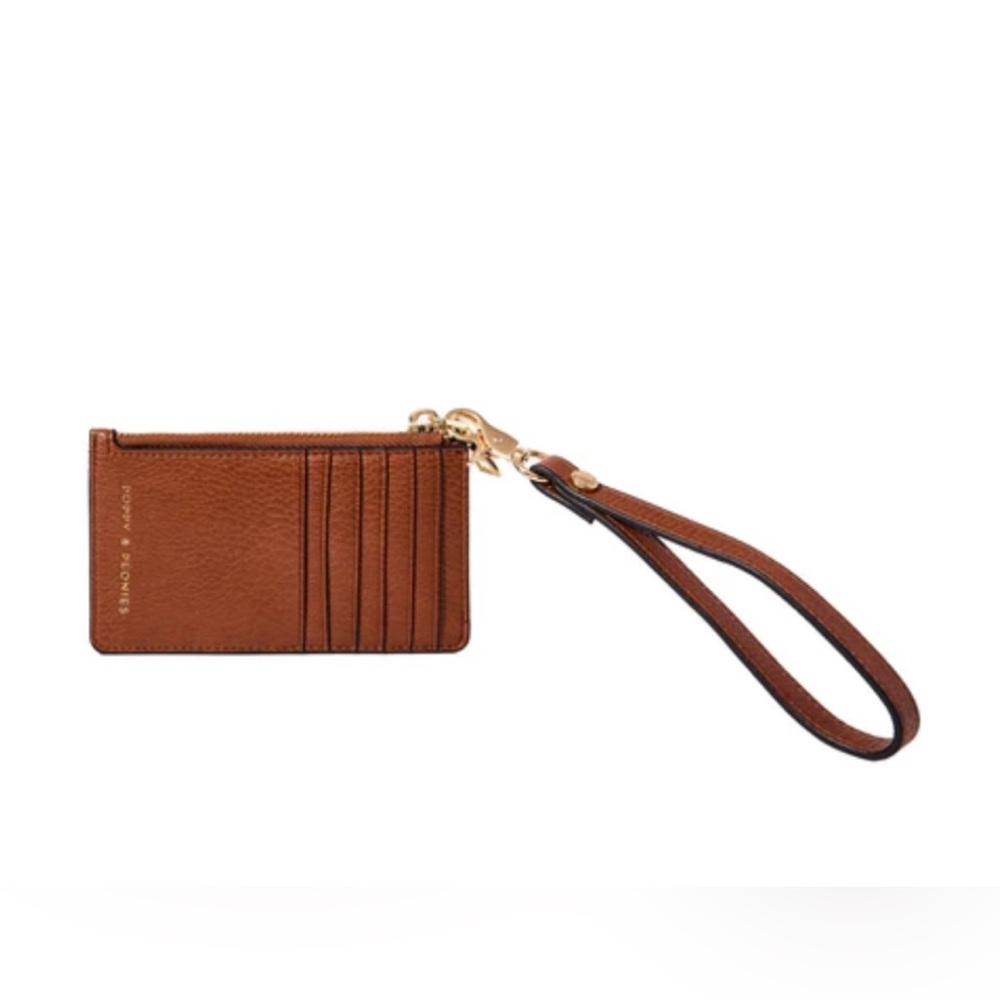 Poppy & Peonies Chestnut Wristlet Wallet